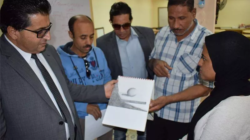 عقل تفقد مركز الموهوبين بطور سيناء