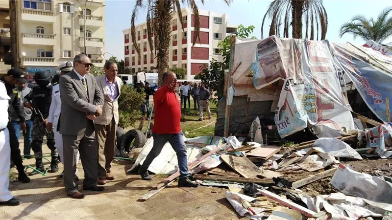 مدير أمن السويس يزيل 72 أشغالا بشوارع حى فيصل