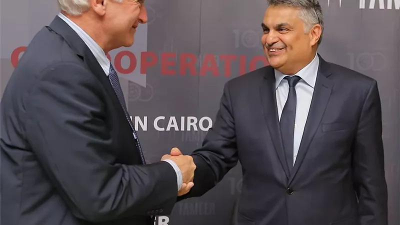شركة تعمير تتعاون مع الجامعة الأمريكية لتجميل برج المياه امام حرمها