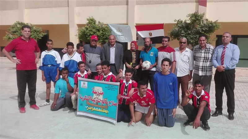 فوز تلاميذ مدرسة صلاح نافع بمطوبس بكأس الكرة الخماسية