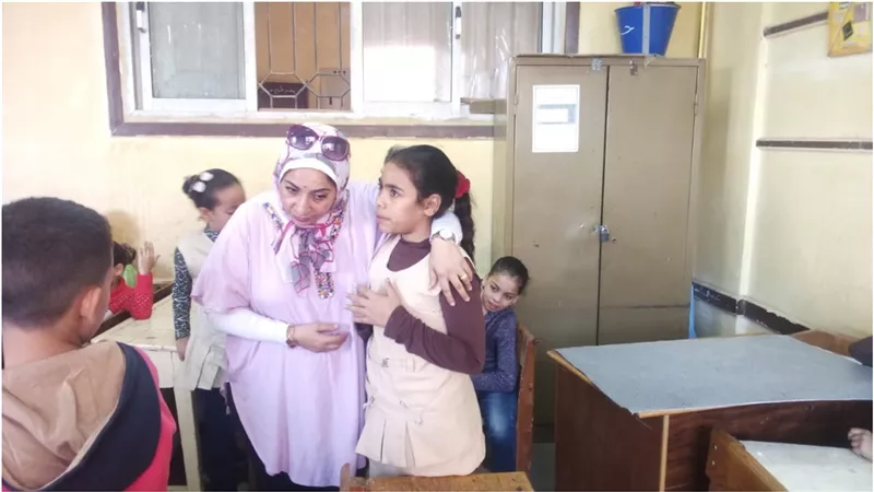 مديرة تعليم كفر شكر تشدد علي النظافة العامة للمدارس