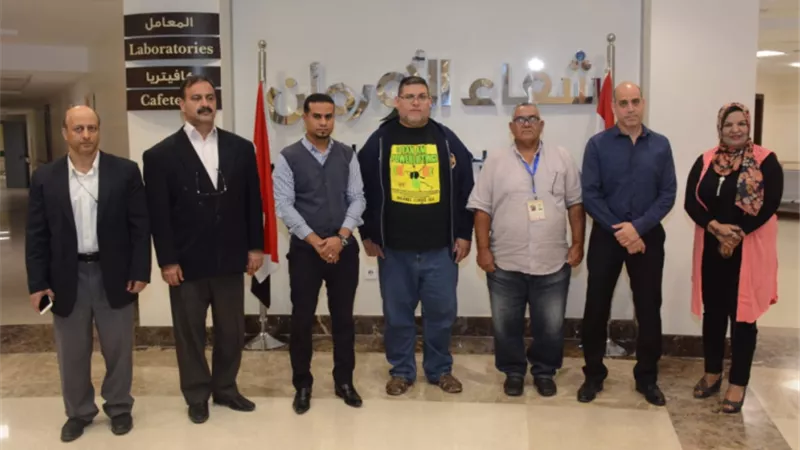 قيادات الإتحاد الدولى لرفع الأثقال للمكفوفين تزور مستشفى شفاء الأورمان بالأقصر