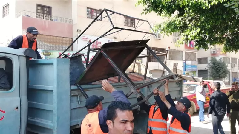 حملات مكبرة لرفع الاشغالات بمنطقة الكيراهوس