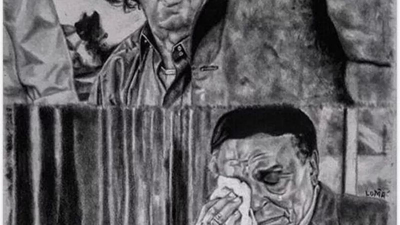 الزعيم وصالح فى مشهد مرسوم من فيلم الزهايمر .. فيديو وصور
