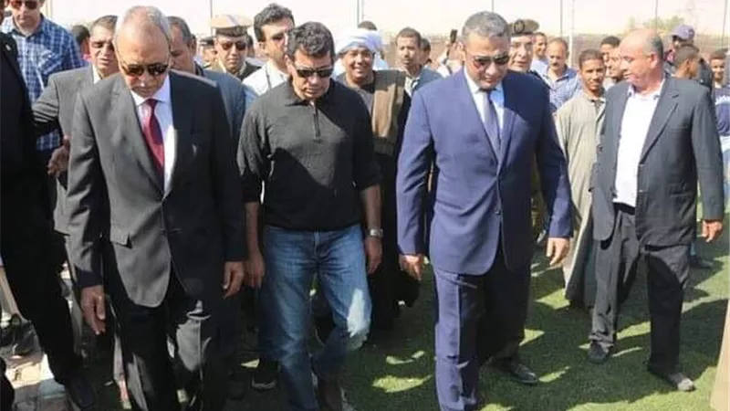 وزير الرياضة ومحافظ قنا يفتتحان أعمال تطوير مركز شباب الزوايدة