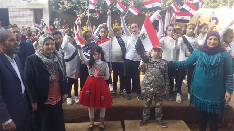 قلقشنده الابتدائية تكرم حفظة القرآن الكريم فى احتفالية المولد النبوي الشريف
