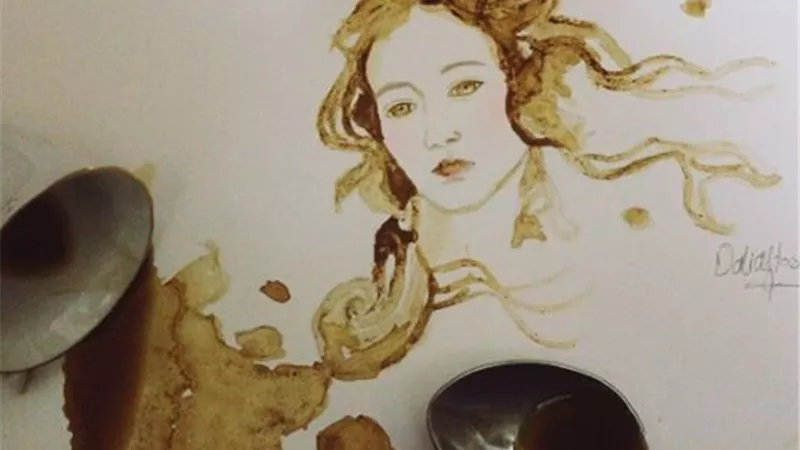 داليا حسنى تعشق الرسم بالشيكولاته¨ صور