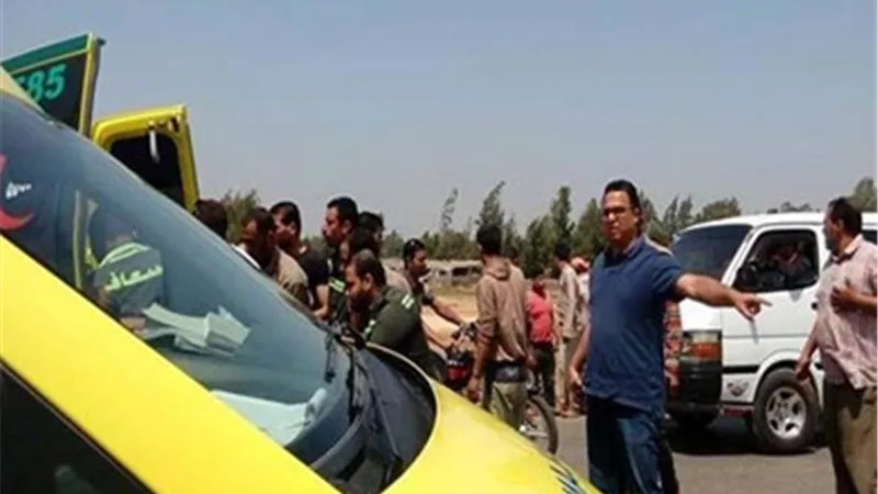 توقف حركة المرور بطريق اسكندرية الزراعى