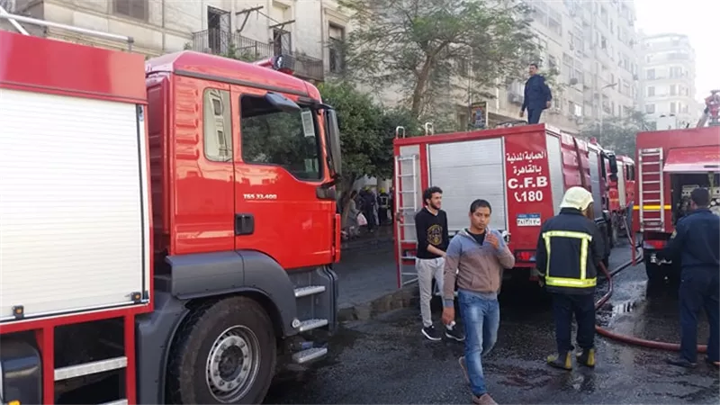 حريق محدود فى سوق التوفيقية¨ صور وفيديو