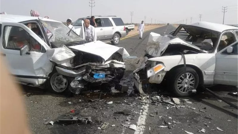 مصرع وإصابة 5 فى حادث سياره على طريق الزعفرانه