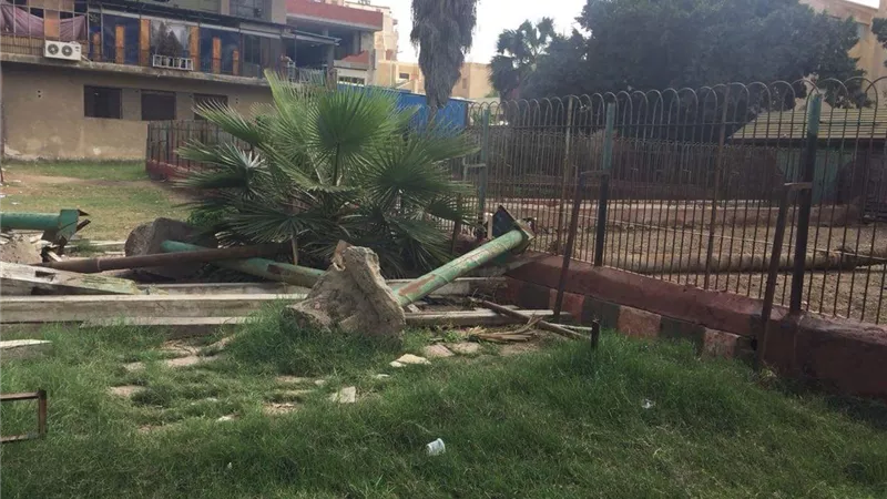 حديقة الأندلس بطنطا خارج الخدمة¨صور