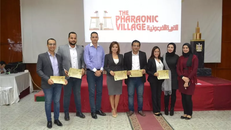 القرية الفرعونية تحتفل باليوم العالمي للتلفزيون المصري