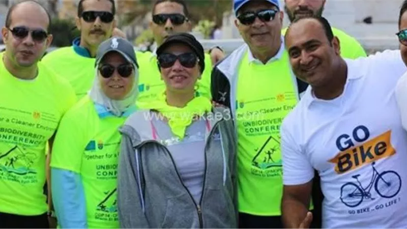 وزيرة البيئة تشهد إنطلاق ماراثون الدراجات بمدينة شرم الشيخ