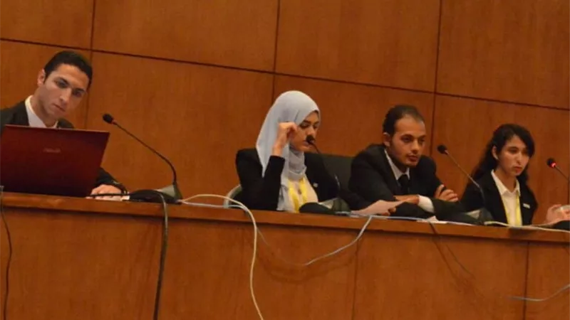 شباب جامعة بنى سويف ينظمون ندوة عن جزيرة القرن الذهبي ببحيرة قارون