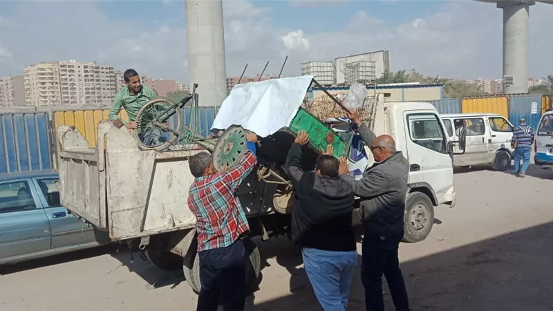 حملات مكثفة بالاحياء لإزالة المباني المخالفة ورفع الإشغالات بالعاصمة
