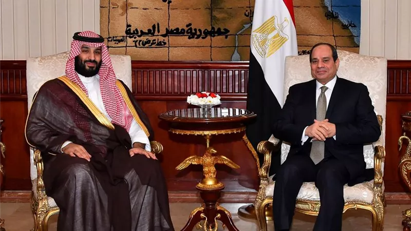 السيسى يستقبل ولي العهد السعودي بقصر الاتحادية