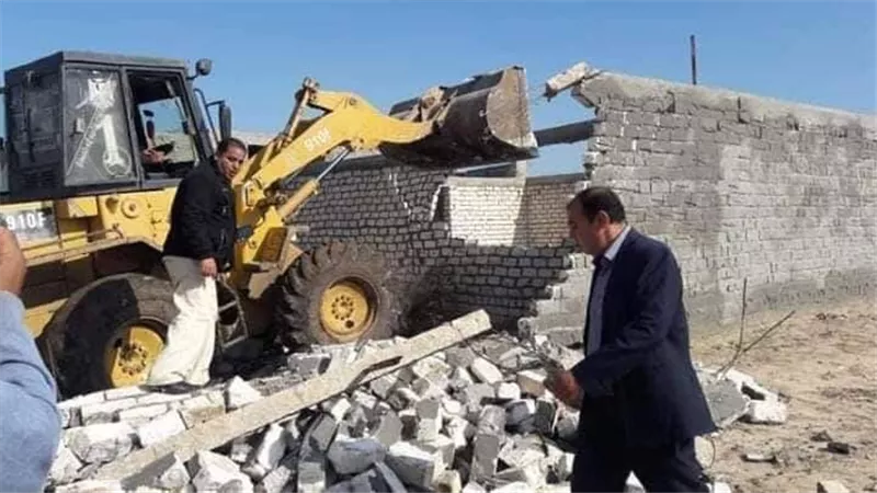 تنفيذ 160 قرار إزالة تعديات علي الأراضي الزراعية ب 4 مراكز في الدقهلية