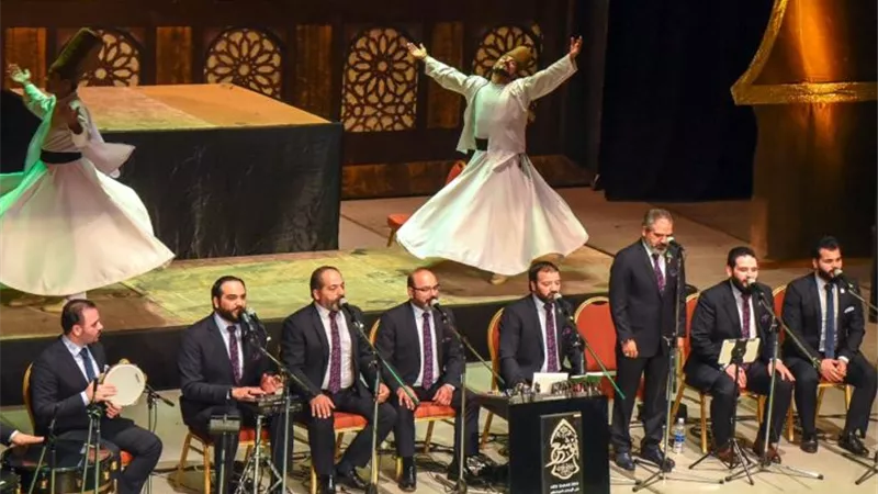 ابتهالات دينية بأوبرا الاسكندرية للأخوة ابوشعر فى حفل كامل العدد