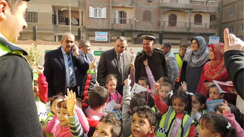 أبو زامل يتفقد المدينة المرورية بشبين الكوم