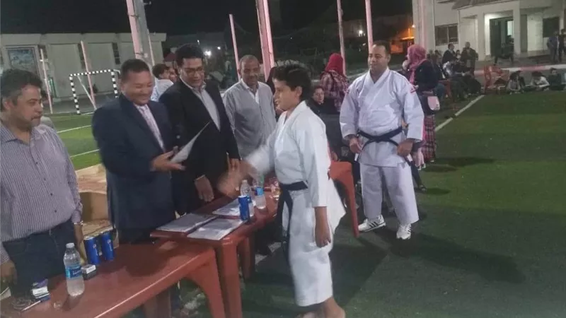 تكريم لاعبى الكاراتيه بشرم الشيخ.. صور