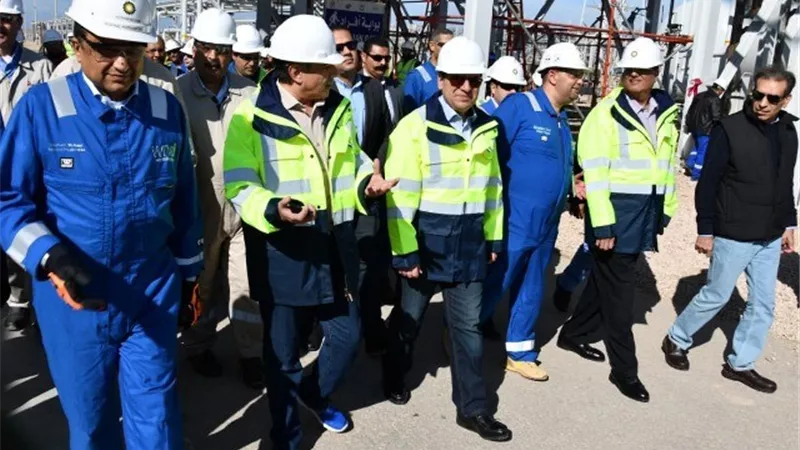 وزير البترول يتفقد حقلى جيزة وفيوم لإنتاج الغاز الطبيعى.. صور