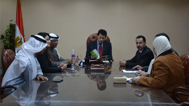 وزير الشباب يلتقى رئيس الاتحاد العربي للتطوع