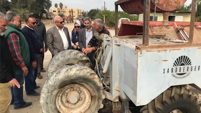 رئيس محطات البحوث يتابع العمل في محطة البساتين بالقصاصين