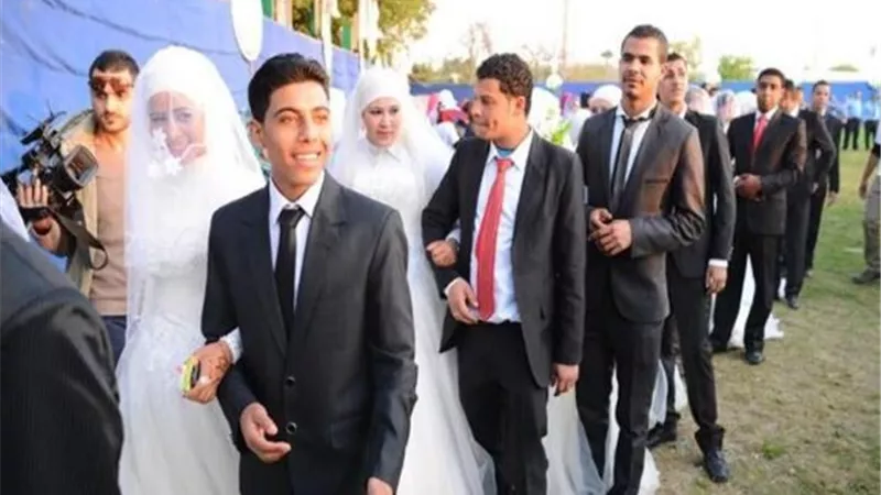 زواج 16 عروسا يتيمة بمحافظة سوهاج