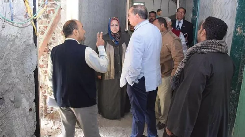 رئيس جامعة سوهاج يتفقد أعمال الصيانة بالمدينة الجامعية
