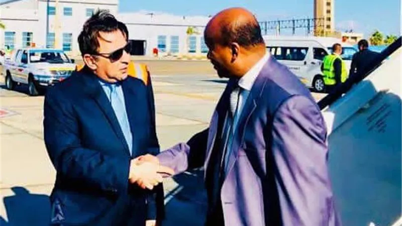 وصول اول مسئول اجنبي لمنتدي افريقيا ٢٠١٨