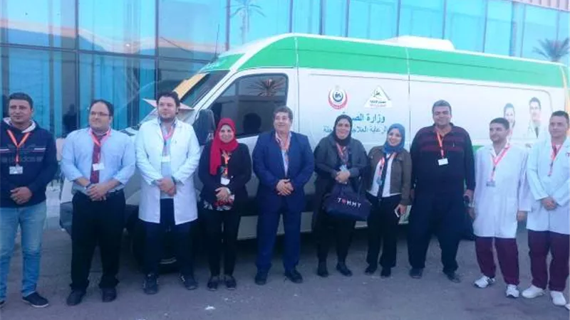 ابوهاشم يتفقدالتامين الطبي بمؤتمر افريقيا ٢٠١٨