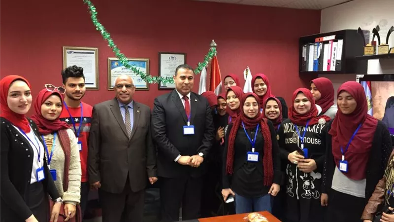 مياه القاهرة تستقبل طلاب اعلام المنوفية