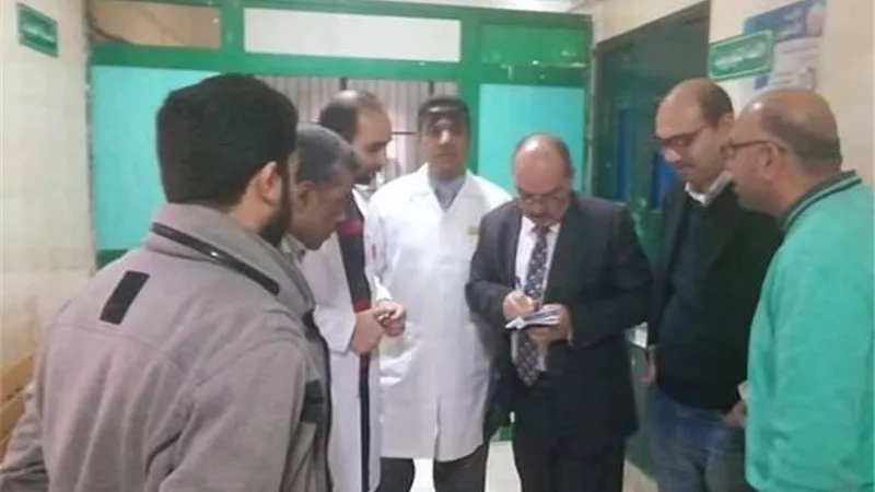 مدير الطب العلاجي يتفقد وحدة الغسيل الكلوى بمستشفي القنايات