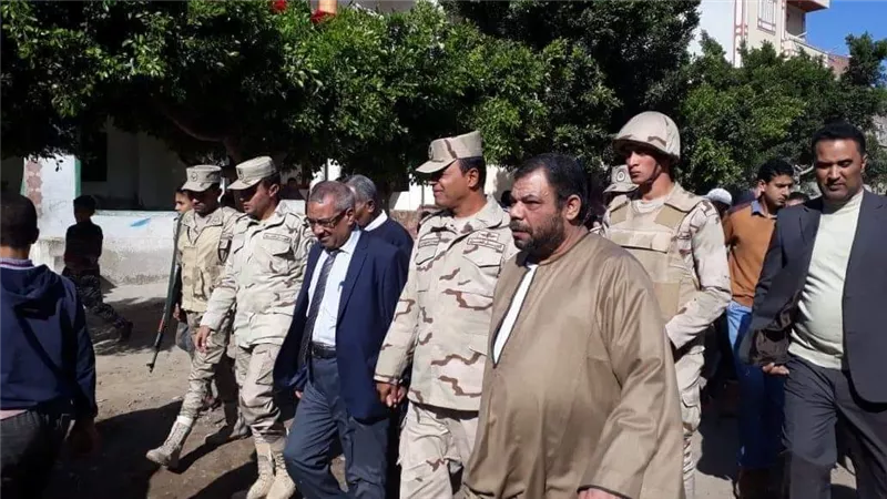جنازة عسكرية لشهيد البحيرة في كمين العريش