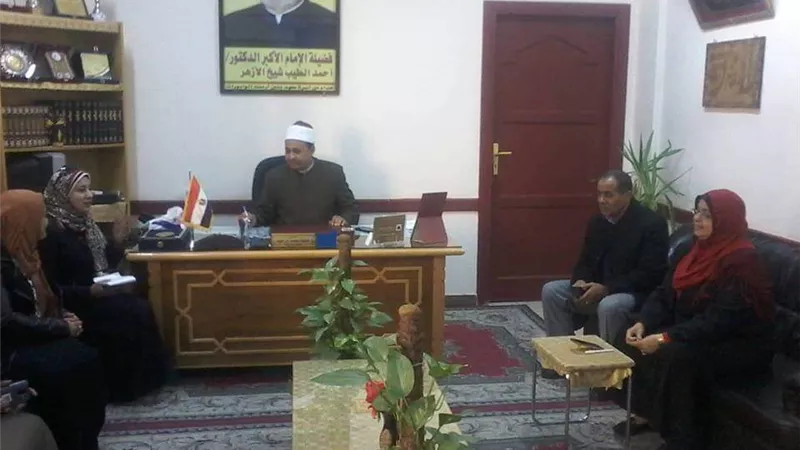 وفد أعضاء المكتب الفنى يزور قطاع المعاهد الأزهرية للأقصر
