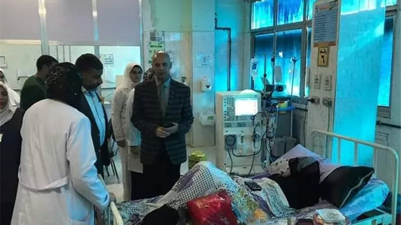 مسعود يطالب بسرعة تجهيز القسم الاقتصادى بمستشفى الصالحية