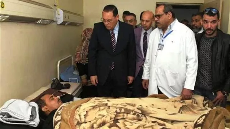 غراب:يوجه بصرف إعانات عاجلة لضحايا ومصابى حادث طريق الزقازيق ههيا