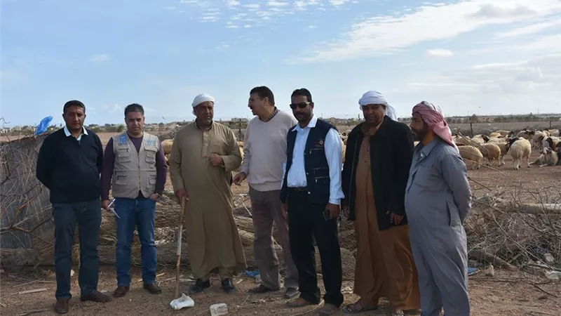 البرنامج الإنمائي للأمم المتحدة يزور مشروعات التنمية الزراعية لـ