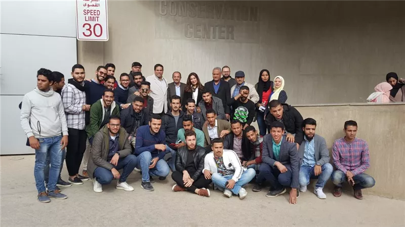 مكتبة الاسكندرية تنظم زيارة لطلبة قسم العمارة الى المتحف المصري الكبير