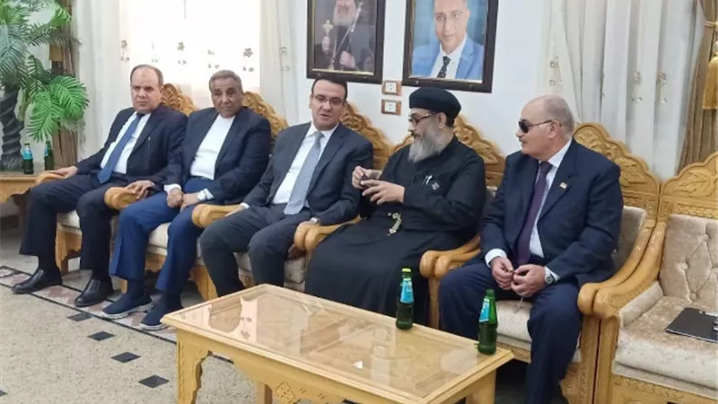حسب الله من داخل مطرانية سوهاج: السيسي رسخ لنشر ثقافة المواطنة