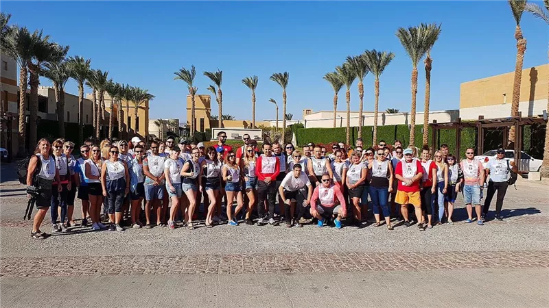بالصور .. ممثلو شركات السياحة بأوروبا يشاركون فى ماراثون بمرسى علم