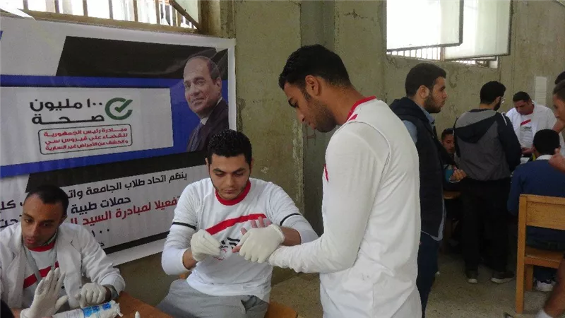 رئيس الجامعة : نجاح مبادرة 100 مليون صحة فى جامعة المنيا