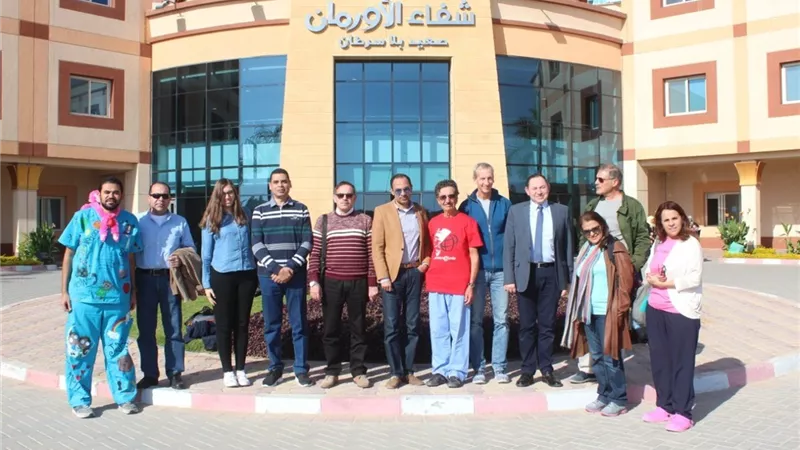 أطباء قافلة الإبتسامة مصر يزورون مستشفى شفاء الأورمان