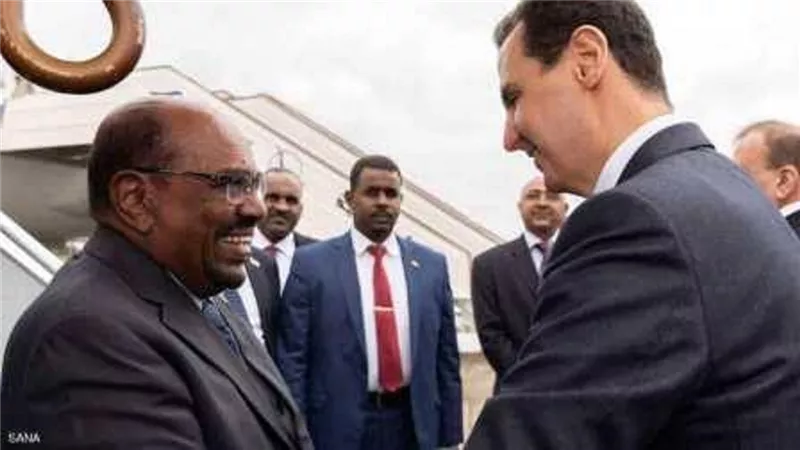 البشير في أول زيارة لرئيس عربي لدمشق منذ الازمة