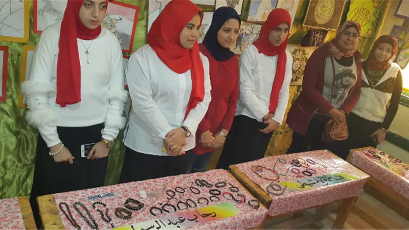 معرض للمواهب الإنتاجية بمدرسة مطوبس التجارية