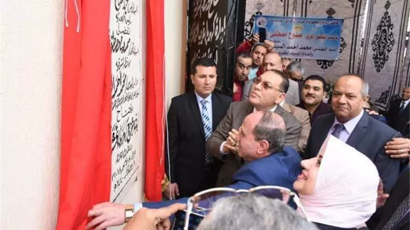محافظ الشرقية ورئيس شركة القناة يفتتحان لوحة توزيع كهرباء الغشام