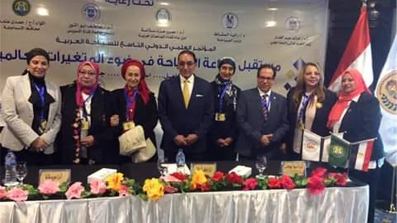 امين اتحاد الجامعات العربية يفتتح المؤتمر الدولى السابع للسياحة