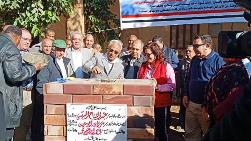 ابوستيت ومحرز يضعان حجر الاساس لفرع معهد بحوث الحيوان باسوان