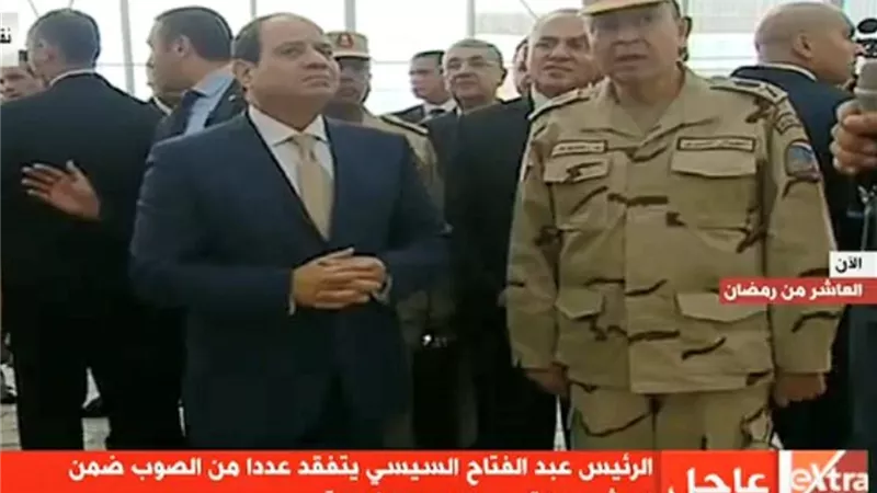 الرئيس يتفقد عددا من الصوب ضمن المشروع القومى للصوب الزراعية