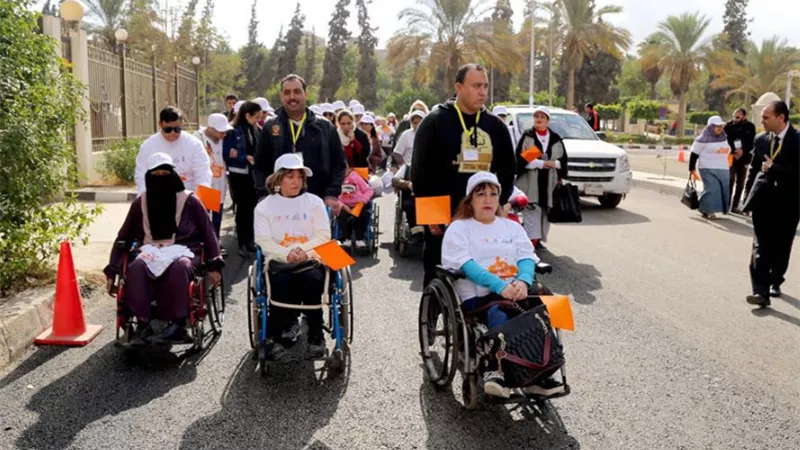 قومي المرأة ينظيم مارثون للفتيات والنساء ذوات الإعاقة تحت عنوان 